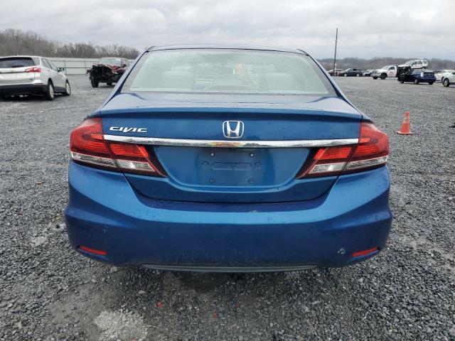 2HGFB2F52EH532888 - 2014 HONDA CIVIC LX BLUE photo 6