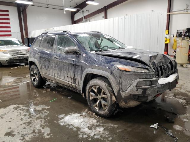 1C4PJMBS0EW165231 - 2014 JEEP CHEROKEE TRAILHAWK BLUE photo 4