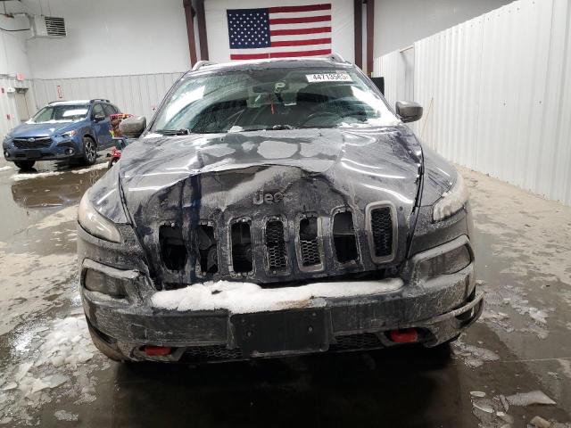 1C4PJMBS0EW165231 - 2014 JEEP CHEROKEE TRAILHAWK BLUE photo 5