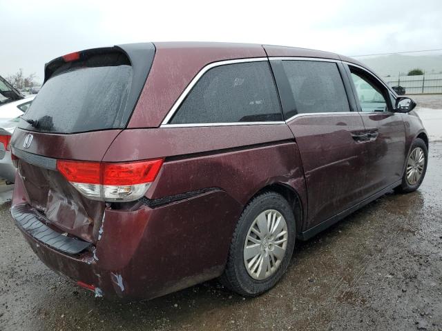 5FNRL5H28EB111793 - 2014 HONDA ODYSSEY LX BURGUNDY photo 3