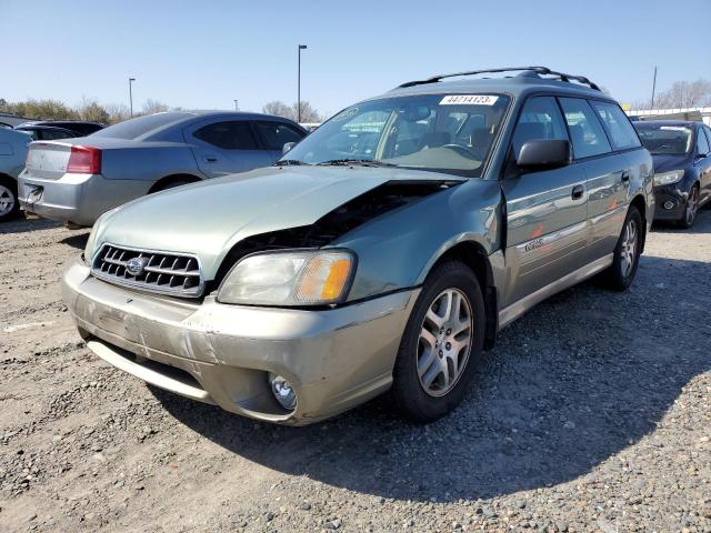 4S3BH675737625383 - 2003 SUBARU LEGACY OUTBACK AWP GREEN photo 1