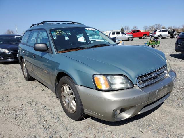 4S3BH675737625383 - 2003 SUBARU LEGACY OUTBACK AWP GREEN photo 4