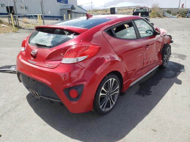 KMHTC6AE7GU297106 - 2016 HYUNDAI VELOSTER TURBO RED photo 4