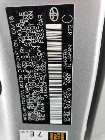 JTDKARFP5J3082175 - 2018 TOYOTA PRIUS PRIM 银色 照片 13