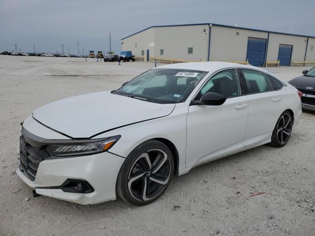 1HGCV1F35NA119137 - 2022 HONDA ACCORD SPORT WHITE photo 1