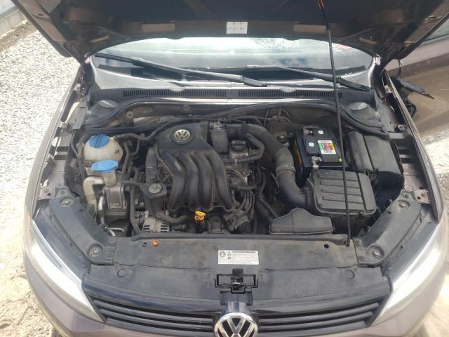 3VW2K7AJ1CM307355 - 2012 VOLKSWAGEN JETTA BASE 棕色 照片 11