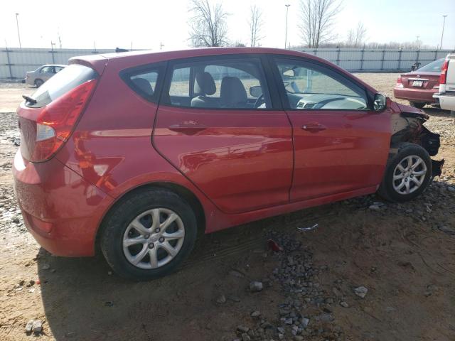 KMHCT5AE7EU182240 - 2014 HYUNDAI ACCENT GLS RED photo 3