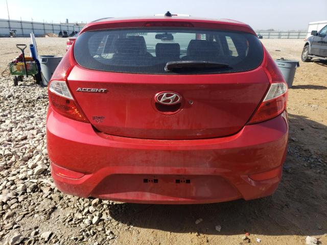 KMHCT5AE7EU182240 - 2014 HYUNDAI ACCENT GLS RED photo 6