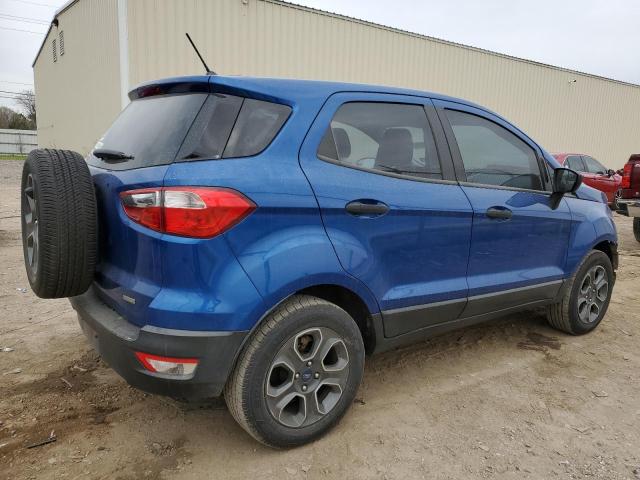 MAJ3P1RE8JC211398 - 2018 FORD ECOSPORT S BLUE photo 3