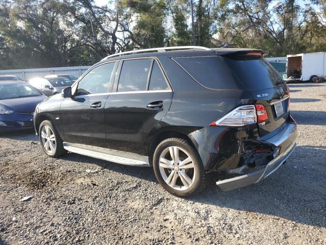 4JGDA5HB8CA071667 - 2012 MERCEDES-BENZ ML 350 4MATIC BLACK photo 2