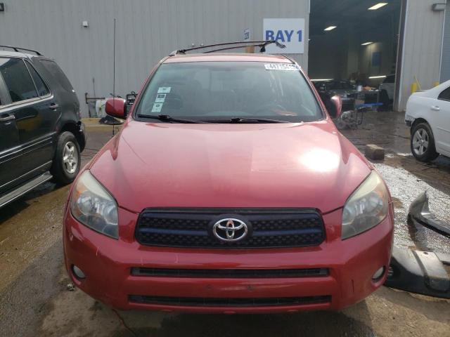 JTMBD32V975064137 - 2007 TOYOTA RAV4 SPORT RED photo 5