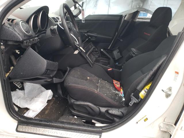 JM1BK34L781156776 - 2008 MAZDA SPEED 3 WHITE photo 7