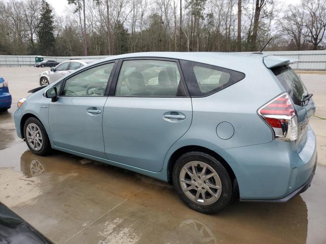 JTDZN3EU2FJ020159 - 2015 TOYOTA PRIUS V TURQUOISE photo 2