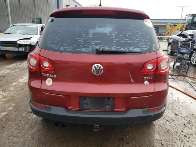 WVGAV75N99W001785 - 2009 VOLKSWAGEN TIGUAN S MAROON photo 6