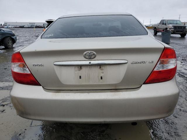 4T1BE32K84U887609 - 2004 TOYOTA CAMRY LE TAN photo 6