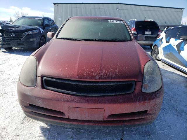 JNKCV51E53M333666 - 2003 INFINITI G35 RED photo 5