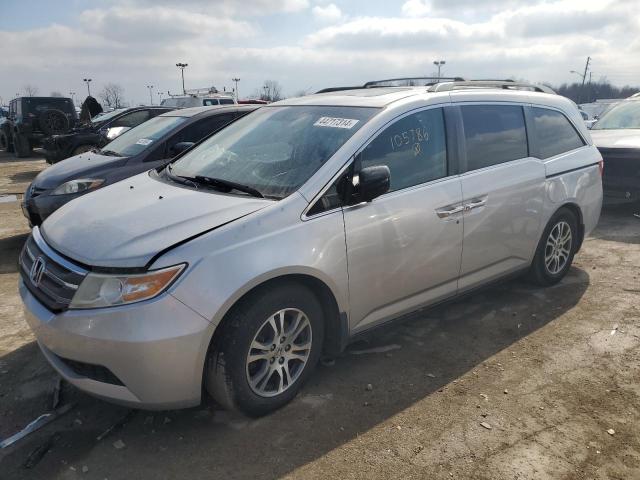 5FNRL5H63CB105786 - 2012 HONDA ODYSSEY EXL SILVER photo 1