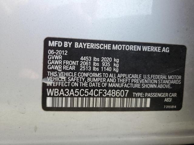 WBA3A5C54CF348607 - 2012 BMW 328 I SILVER photo 12