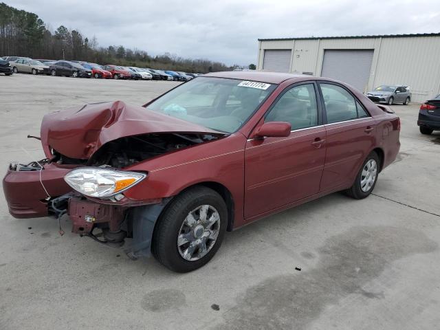 4T1BE32K22U063070 - 2002 TOYOTA CAMRY LE RED photo 1