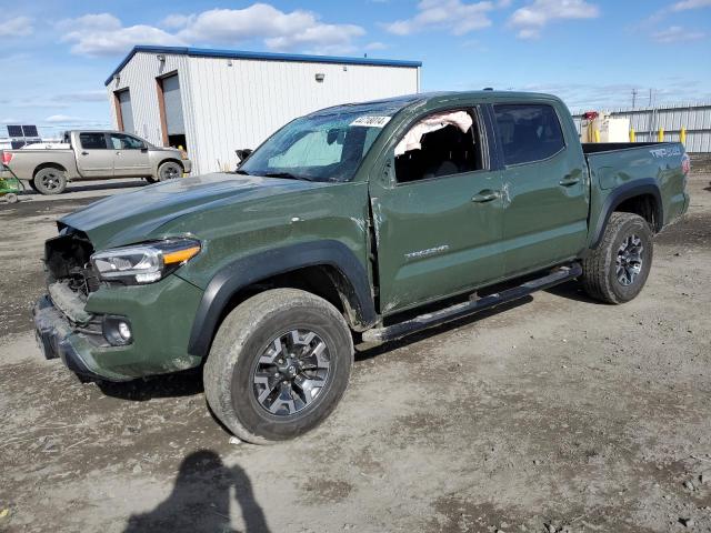 3TMCZ5AN7MM408525 - 2021 TOYOTA TACOMA DOUBLE CAB GREEN photo 1