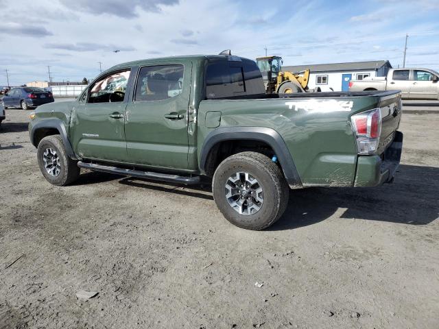 3TMCZ5AN7MM408525 - 2021 TOYOTA TACOMA DOUBLE CAB GREEN photo 2