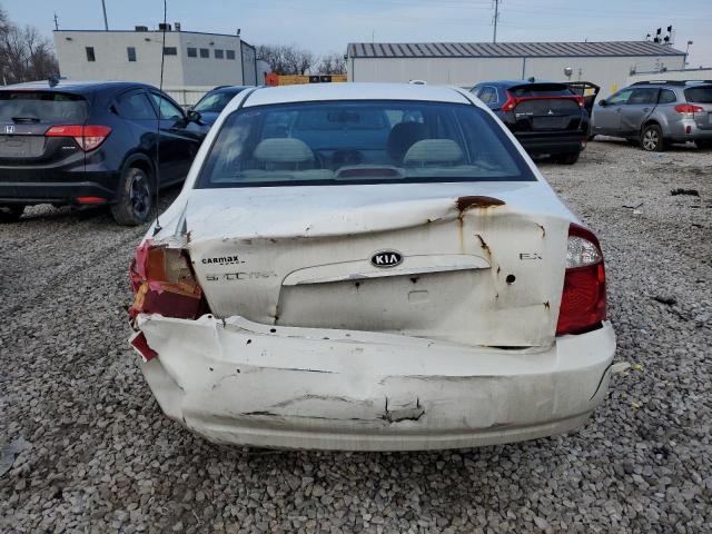 KNAFE121765368773 - 2006 KIA SPECTRA LX WHITE photo 6