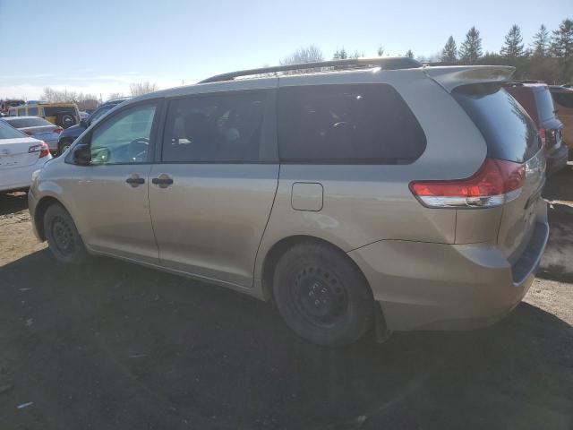 5TDZK3DC9BS077358 - 2011 TOYOTA SIENNA GOLD photo 2