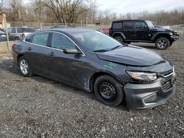 1G1ZB5STXHF275074 - 2017 CHEVROLET MALIBU LS GRAY photo 4