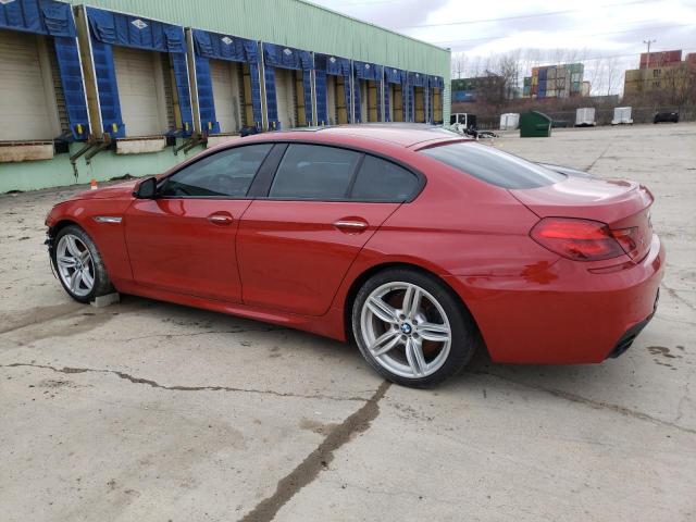 WBA6D6C52HG388194 - 2017 BMW 650XI XI GRAN COUPE RED photo 2