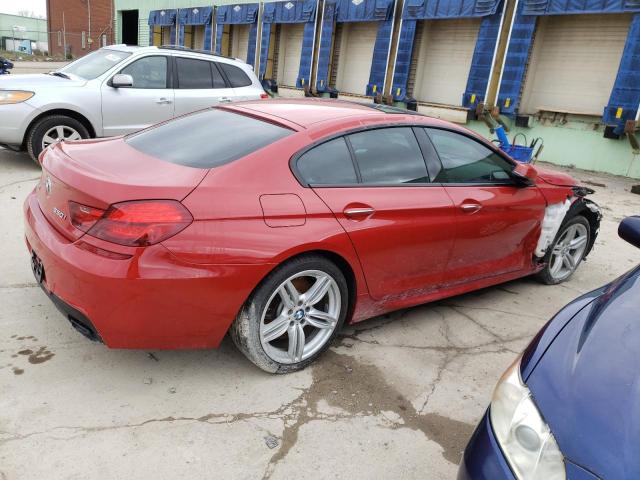 WBA6D6C52HG388194 - 2017 BMW 650XI XI GRAN COUPE RED photo 3
