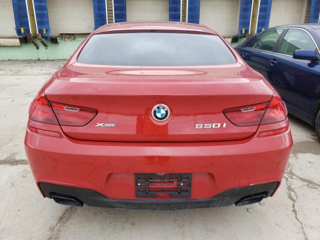 WBA6D6C52HG388194 - 2017 BMW 650XI XI GRAN COUPE RED photo 6