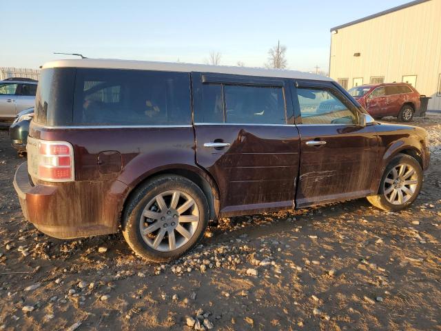 2FMEK63C39BA68504 - 2009 FORD FLEX LIMITED MAROON photo 3