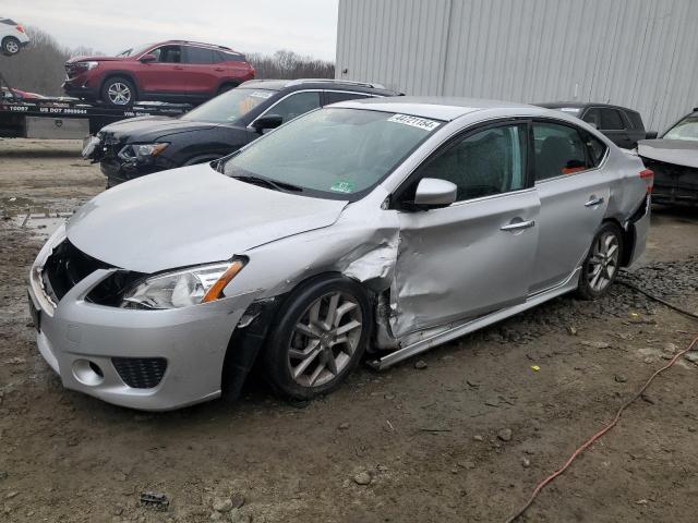 3N1AB7AP1EY307955 - 2014 NISSAN SENTRA S SILVER photo 1