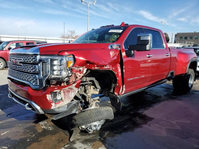 1GT49WEYXNF119915 - 2022 GMC SIERRA K3500 DENALI BURGUNDY photo 1