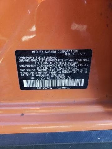 JF2GTAEC1KH268124 - 2019 SUBARU CROSSTREK PREMIUM 橙色 照片 13