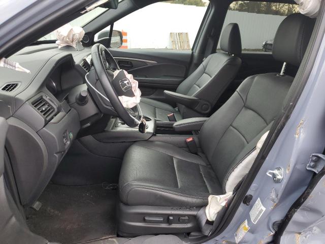 5FNYF8H57NB007391 - 2022 HONDA PASSPORT EXL BLUE photo 7