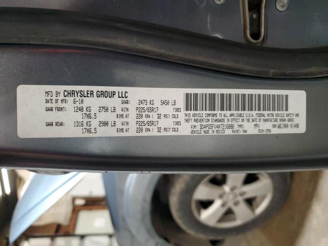 3D4PG5FV4AT216886 - 2010 DODGE JOURNEY SXT GRAY photo 13