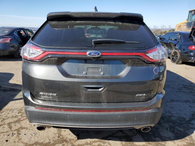 2FMTK3J86FBB32082 - 2015 FORD EDGE SEL CHARCOAL photo 6