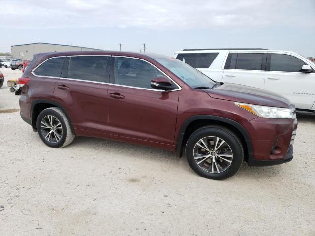 5TDZARFH4HS029144 - 2017 TOYOTA HIGHLANDER LE RED photo 4