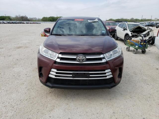 5TDZARFH4HS029144 - 2017 TOYOTA HIGHLANDER LE RED photo 5