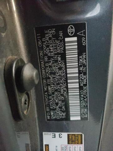 JTKJF5C77C3026891 - 2012 TOYOTA SCION TC ნაცრისფერი ფოტო 13