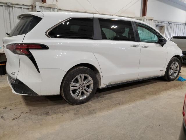 5TDXSKFCXMS009748 - 2021 TOYOTA SIENNA XSE WHITE photo 3