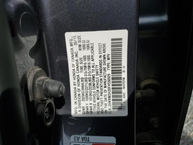 2HKRM3H30FH556929 - 2015 HONDA CR-V LX CHARCOAL photo 12