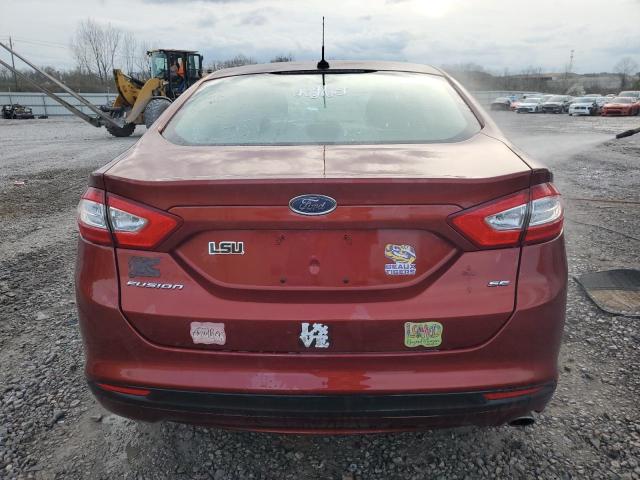 3FA6P0H70ER114035 - 2014 FORD FUSION SE MAROON photo 6