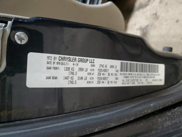 2C4RC1CG4ER371995 - 2014 CHRYSLER TOWN & COU TOURING L CHARCOAL photo 13