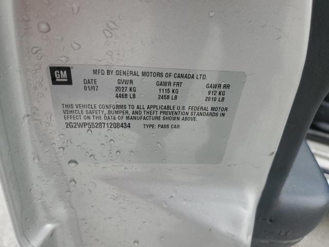 2G2WP552871208434 - 2007 PONTIAC GRAND PRIX 银色 照片 12