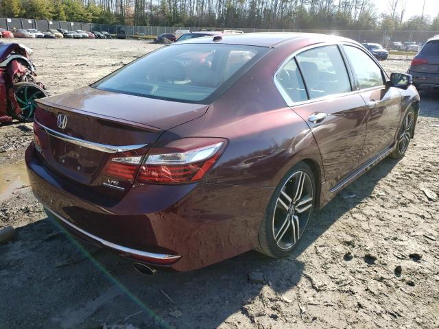 1HGCR3F9XHA024792 - 2017 HONDA ACCORD TOURING RED photo 3