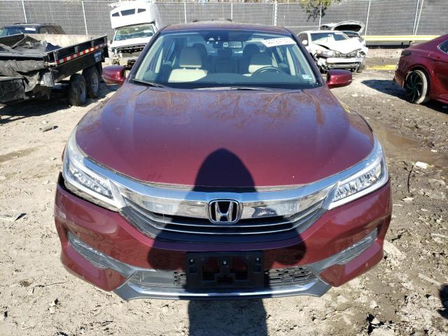 1HGCR3F9XHA024792 - 2017 HONDA ACCORD TOURING RED photo 5