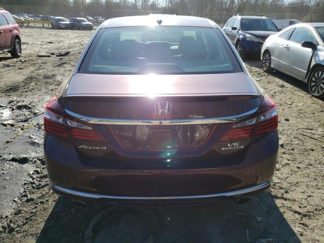 1HGCR3F9XHA024792 - 2017 HONDA ACCORD TOURING RED photo 6