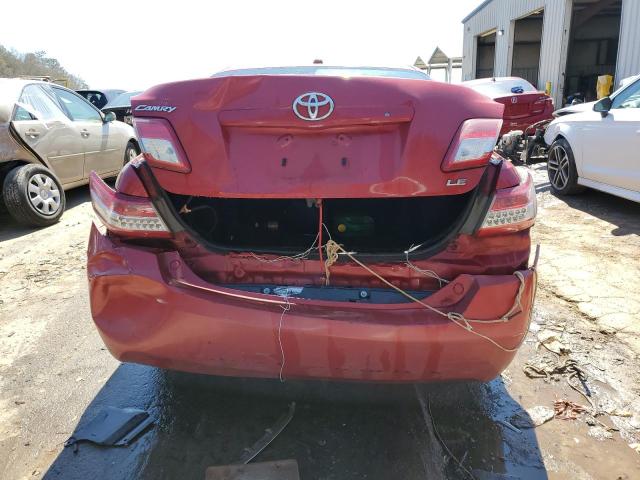 4T1BF3EK1BU686074 - 2011 TOYOTA CAMRY BASE RED photo 6